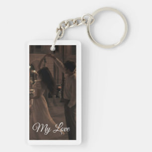 Sleutelhangers-Mijn liefde foto aanpasbare sleutel Sleutelhanger