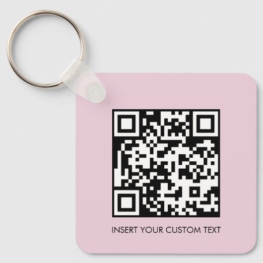 Sleutelhangers Modern Minimaal QR-code Aangepaste (Voorkant)