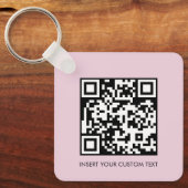 Sleutelhangers Modern Minimaal QR-code Aangepaste (Voorkant)