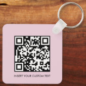 Sleutelhangers Modern Minimaal QR-code Aangepaste (Achterkant)