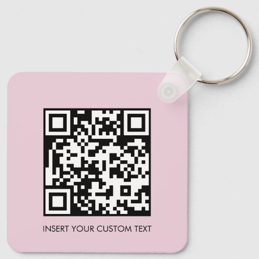 Sleutelhangers Modern Minimaal QR-code Aangepaste (Achterkant)