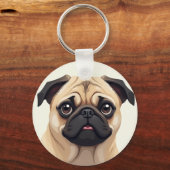 Sleutelhangers - mopshond (Achterkant)