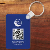 Sleutelhangers QR Code Zakelijk Logo Professioneel (Achterkant)