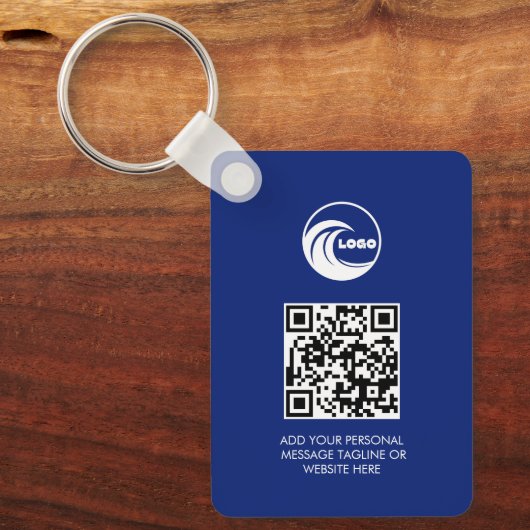 Sleutelhangers QR Code Zakelijk Logo Professioneel (Voorkant)