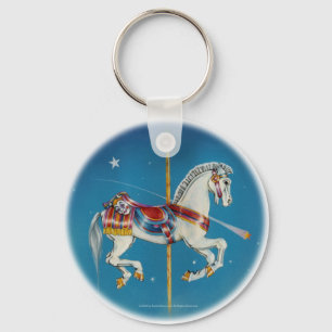 Sleutelhangers - Rood, Wit & Blauw Carrouselpaard