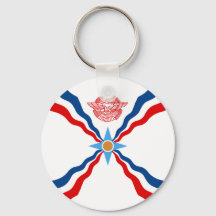 Sleutelhangers van de Assyrische vlag en Lanyards