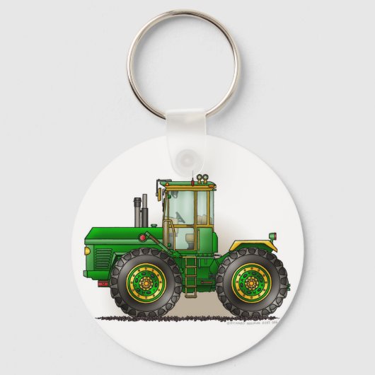 Sleutelhangers van de Groene Monster Tractor (Voorkant)