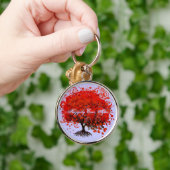 Sleutelhangers van de rode bomen (Hand)
