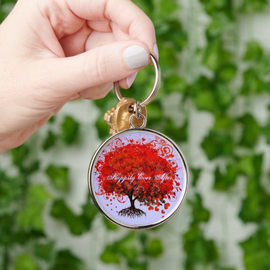 Sleutelhangers van de rode bomen (Hand)