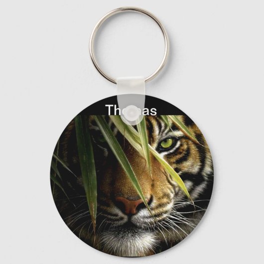 Sleutelhangers van het wild van het tijgerras (Voorkant)