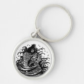 Sleutelhangers van karper en water (Voorkant)