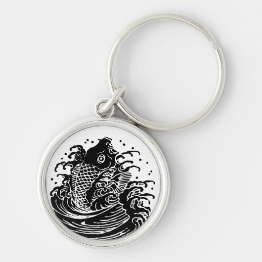 Sleutelhangers van karper en water (Voorkant)