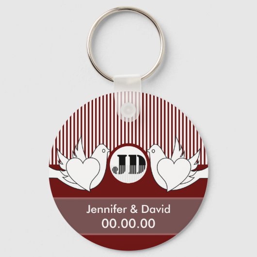 Sleutelhangers van liefhebbende honden (Voorkant)