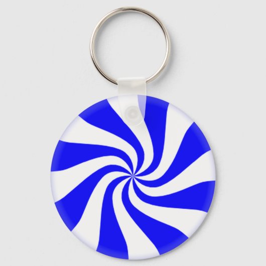 Sleutelhangers van Snoep met blauwe peppermint (Voorkant)