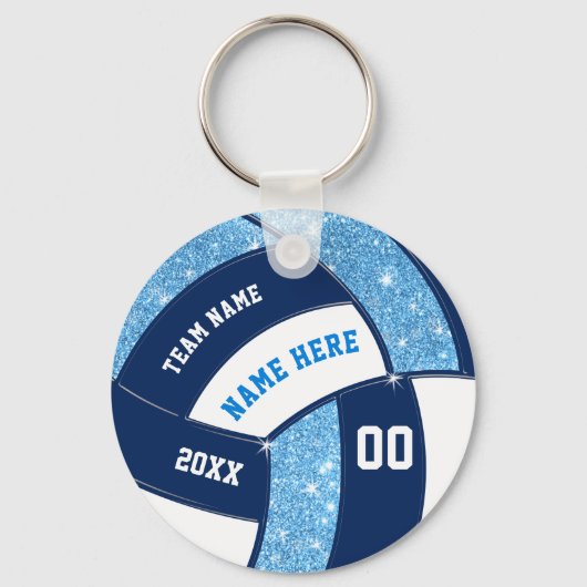 Sleutelhangers voor marineblauw en lichtblauw en w (Voorkant)