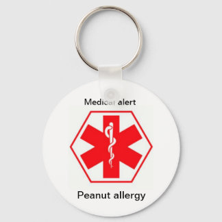 Sleutelhangers voor medische allergie (aanpasbaar)