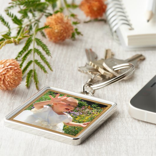 Sleutelhangers voor persoonlijk Afbeelding met UW  (Zijkant)