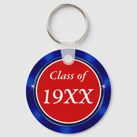 Sleutelhangers voor rode, witte en blauwe aangepas (Achterkant)