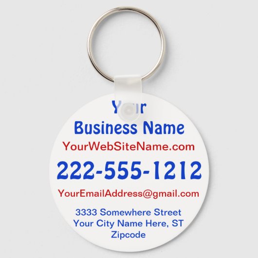 Sleutelhangers voor speciale acties Geen minimum, (Voorkant)