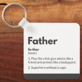 Sleutelhangers voor Vaderdag Definitie Vader Super (Voorkant)