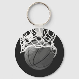 Sleutelhangers voor zwart-wit Basketball