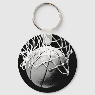 Sleutelhangers voor zwart-wit Basketball