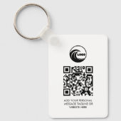 Sleutelhangers Zakelijk Logo QR Code (Voorkant)