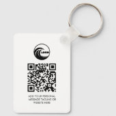 Sleutelhangers Zakelijk Logo QR Code (Achterkant)