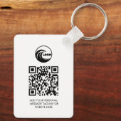 Sleutelhangers Zakelijk Logo QR Code (Achterkant)