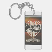 Sleutelhoudster, Jezus leeft voor mij Sleutelhanger (Voorkant Links)