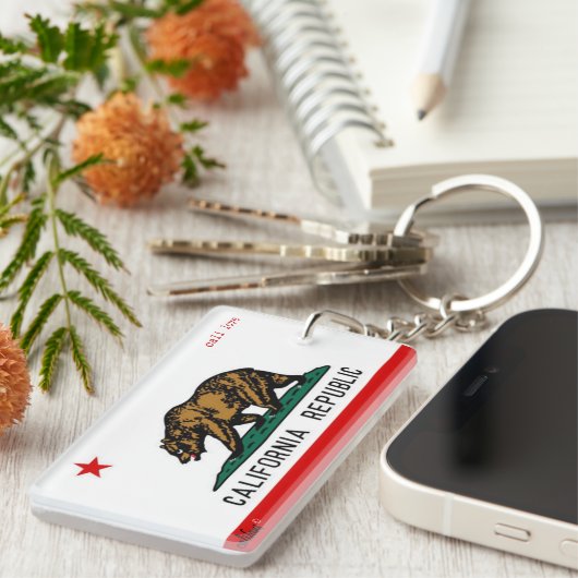 sleutelketen californië sleutelhanger (Voorkant Rechts)