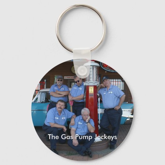 Sleutelketen met gaspomp Jockeys Foto Sleutelhanger (Voorkant)