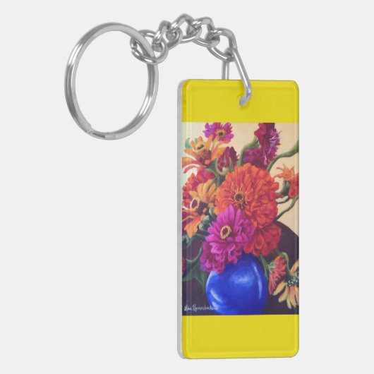 sleutelketen met zink sleutelhanger (Voorkant Links)