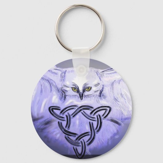 sleutelketen uil en celtic knot sleutelhanger (Voorkant)