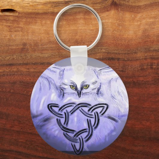 sleutelketen uil en celtic knot sleutelhanger (Voorkant)