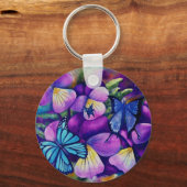 sleutelketen van butterflies en van panseys sleutelhanger (Voorkant)