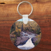 sleutelketen van de herfsten van de rivier Beaver Sleutelhanger (Voorkant)