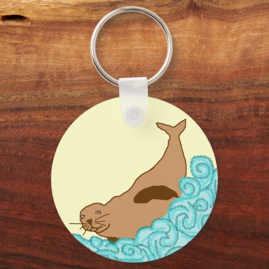 sleutelketen van Hawaiian Monk Seal Sleutelhanger (Voorkant)