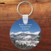 Sleutelketen van het nationale park Rocky Mountain Sleutelhanger (Voorkant)