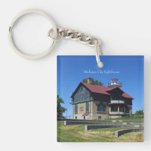 Sleutelketen van Michigan City Lighthouse Sleutelhanger