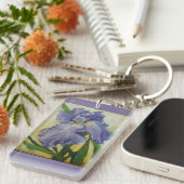 sleutelketen van Paarse iris Sleutelhanger (Voorkant Rechts)