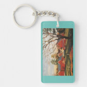 sleutelketen van Red Barn-cluster Sleutelhanger (Voorkant)