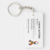 Sleutelketen voor autisme-id sleutelhanger (Voorkant)