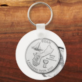 sleutelketen voor guam-kwart sleutelhanger (Voorkant)