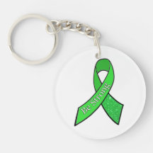 Sleutelketting met lint voor Lyme-bewustzijn