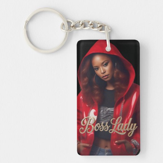 Sleutelketting van Boss Lady Acryl Sleutelhanger (Voorkant)