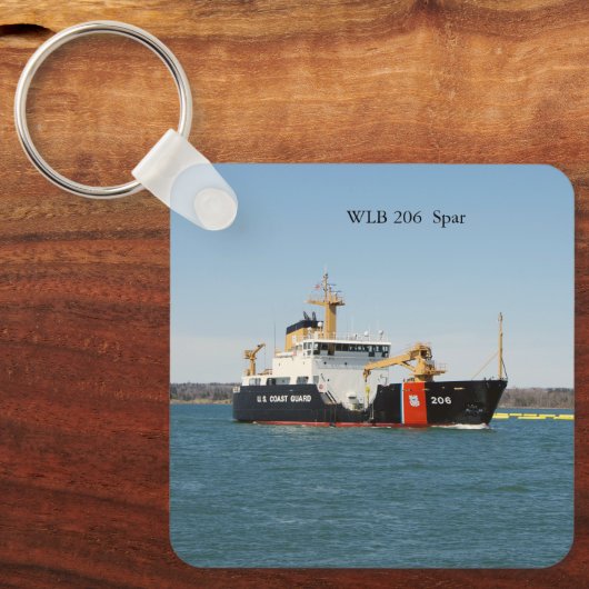 sleutelketting van spar metaal sleutelhanger (Voorkant)