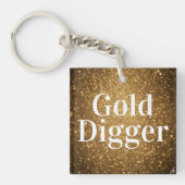 Sleutelkoord cadeau voor goudzoeker sleutelhanger (voorkant)