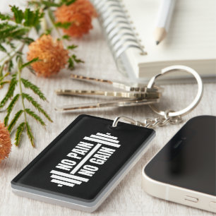Sleutelkoord 'No Pain No Gain' Sleutelhanger