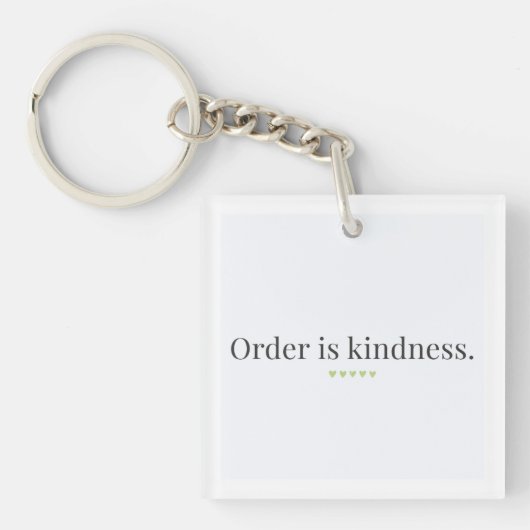 Sleutelkoord Orde is Vriendelijkheid Sleutelhanger (Voorkant)